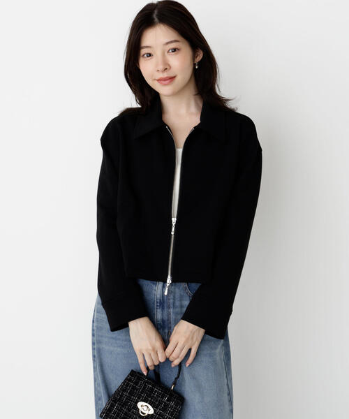 PROPORTION BODY DRESSING（プロポーションボディドレッシング）の「襟付きジップカットジャケット / 1215255904（テーラードジャケット・レディース・ブラウン/ベージュ/ブラック・FREE）」の5枚目の写真