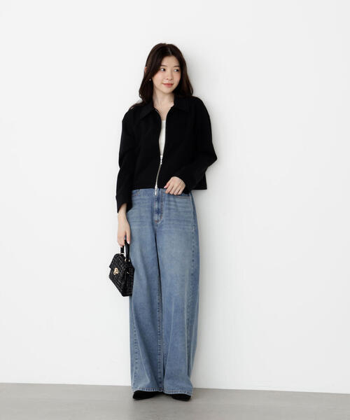 PROPORTION BODY DRESSING（プロポーションボディドレッシング）の「襟付きジップカットジャケット / 1215255904（テーラードジャケット・レディース・ブラウン/ベージュ/ブラック・FREE）」の8枚目の写真