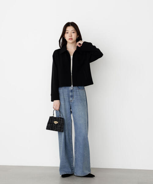 PROPORTION BODY DRESSING（プロポーションボディドレッシング）の「襟付きジップカットジャケット / 1215255904（テーラードジャケット・レディース・ブラウン/ベージュ/ブラック・FREE）」の9枚目の写真