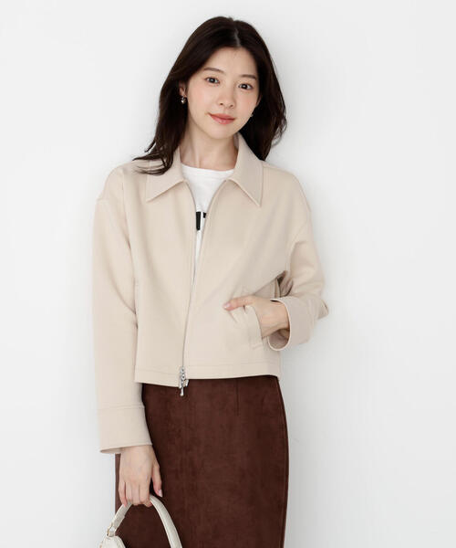 PROPORTION BODY DRESSING（プロポーションボディドレッシング）の「襟付きジップカットジャケット / 1215255904（テーラードジャケット・レディース・ブラウン/ベージュ/ブラック・FREE）」の15枚目の写真