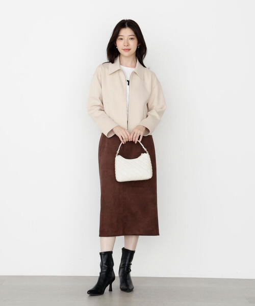 PROPORTION BODY DRESSING（プロポーションボディドレッシング）の「襟付きジップカットジャケット / 1215255904（テーラードジャケット・レディース・ブラウン/ベージュ/ブラック・FREE）」の17枚目の写真