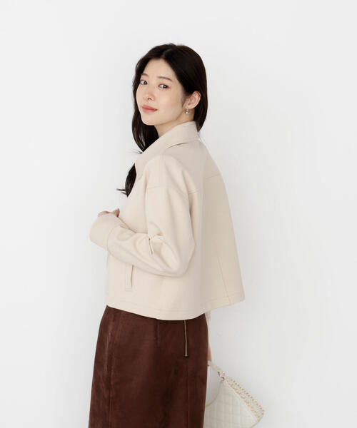 PROPORTION BODY DRESSING（プロポーションボディドレッシング）の「襟付きジップカットジャケット / 1215255904（テーラードジャケット・レディース・ブラウン/ベージュ/ブラック・FREE）」の18枚目の写真