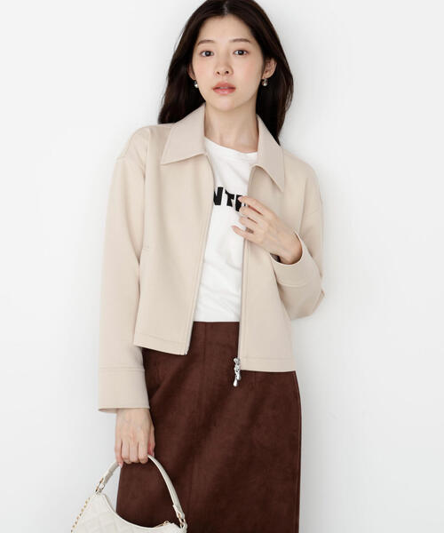 PROPORTION BODY DRESSING（プロポーションボディドレッシング）の「襟付きジップカットジャケット / 1215255904（テーラードジャケット・レディース・ブラウン/ベージュ/ブラック・FREE）」の19枚目の写真