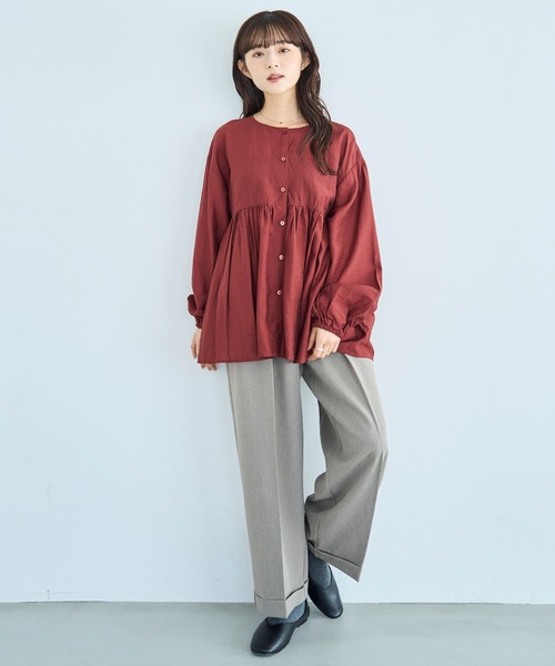 前後2WAYチュニックブラウス【588068】（シャツ/ブラウス）｜mil