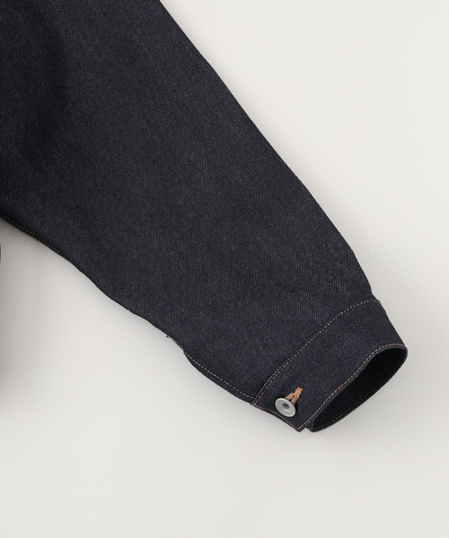 DAIRIKU（ダイリク）の「DAIRIKU / ダイリク "Rigid" 2PKT Denim Jacket（デニムジャケット・メンズ・ブルー・LARGE/MEDIUM/SMALL）」の4枚目の写真