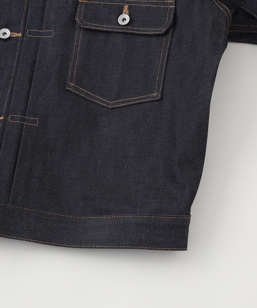 DAIRIKU（ダイリク）の「DAIRIKU / ダイリク "Rigid" 2PKT Denim Jacket（デニムジャケット・メンズ・ブルー・LARGE/MEDIUM/SMALL）」の5枚目の写真