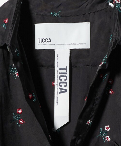 TICCA＞フラワー エンブロイダリー シャツ（シャツ/ブラウス）｜TICCA