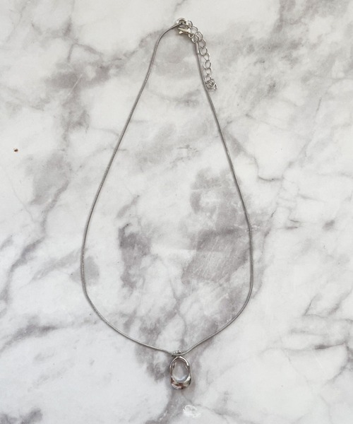 yu-ka(ユーカ)の「YU-KA:サークルデザインネックレス circle design necklace(ネックレス・レディース・シルバー・FREE)」の3枚目の写真