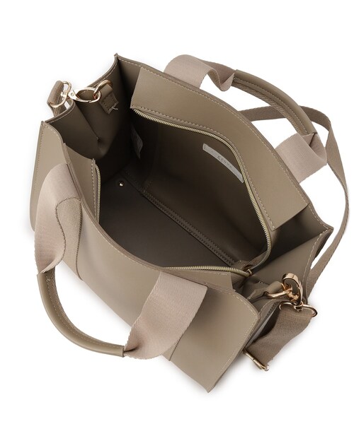 grove(グローブ)の「テープハンドルスクエア2WAYトート(トートバッグ・レディース・ナチュラル/ライトベージュ/ブラック・00)」の17枚目の写真