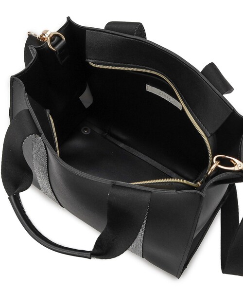 grove(グローブ)の「テープハンドルスクエア2WAYトート(トートバッグ・レディース・ナチュラル/ライトベージュ/ブラック・00)」の18枚目の写真