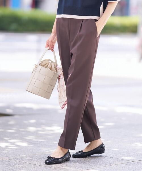 Dessin(デッサン)の「【セットアップ可/洗える】スティックパンツ(その他パンツ・レディース・ネイビー/ブラウン系その他・00/01/02/03)」の1枚目の写真