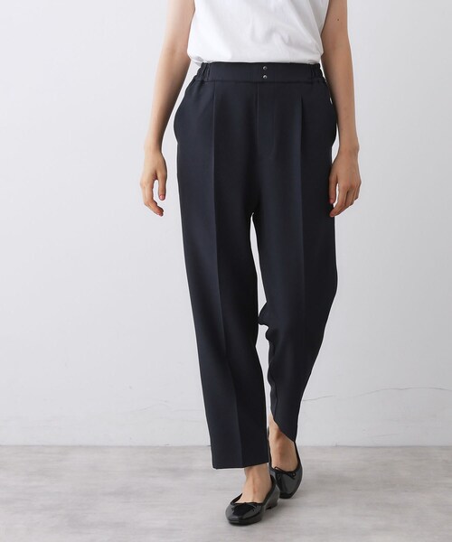 Dessin(デッサン)の「【セットアップ可/洗える】スティックパンツ(その他パンツ・レディース・ネイビー/ブラウン系その他・00/01/02/03)」の2枚目の写真