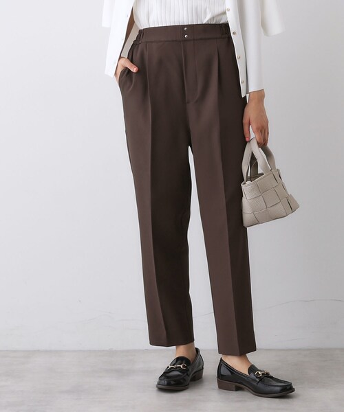 Dessin(デッサン)の「【セットアップ可/洗える】スティックパンツ(その他パンツ・レディース・ネイビー/ブラウン系その他・00/01/02/03)」の4枚目の写真