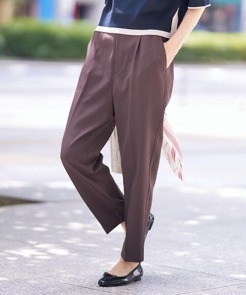 Dessin(デッサン)の「【セットアップ可/洗える】スティックパンツ(その他パンツ・レディース・ネイビー/ブラウン系その他・00/01/02/03)」の8枚目の写真