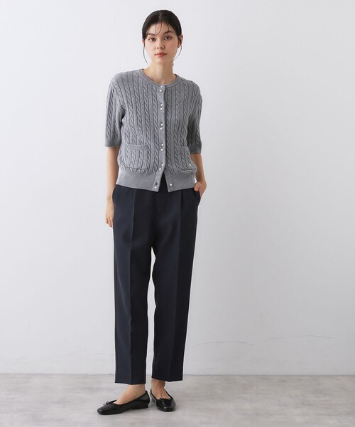 Dessin(デッサン)の「【セットアップ可/洗える】スティックパンツ(その他パンツ・レディース・ネイビー/ブラウン系その他・00/01/02/03)」の13枚目の写真