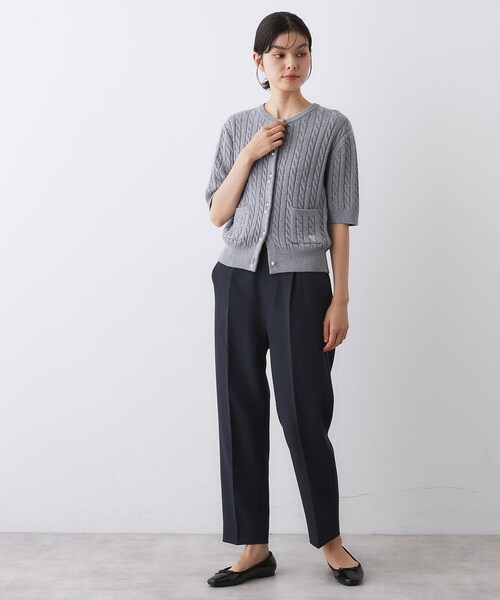 Dessin(デッサン)の「【セットアップ可/洗える】スティックパンツ(その他パンツ・レディース・ネイビー/ブラウン系その他・00/01/02/03)」の14枚目の写真