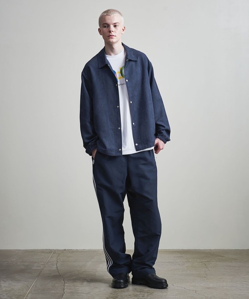 セール】【マルチサイズ】 フェイクスエード コーチジャケット