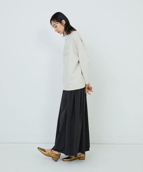 ADIEU TRISTESSE(アデュートリステス)の「星座プリントロングスリーブTシャツ(Tシャツ/カットソー・レディース・ベージュ/ネイビー/オフホワイト・FREE)」の9枚目の写真