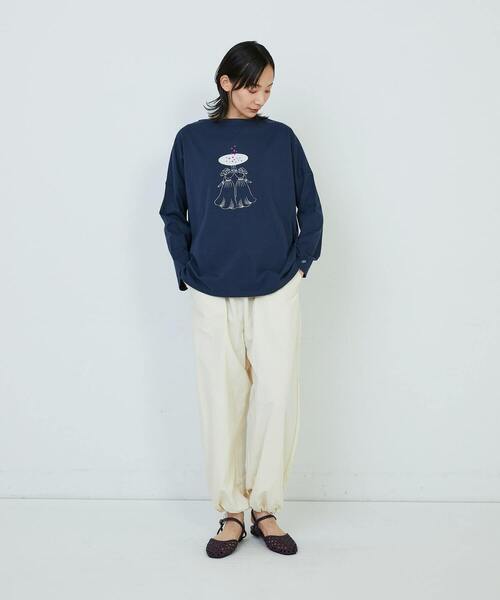 ADIEU TRISTESSE(アデュートリステス)の「星座プリントロングスリーブTシャツ(Tシャツ/カットソー・レディース・ベージュ/ネイビー/オフホワイト・FREE)」の19枚目の写真