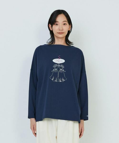 ADIEU TRISTESSE(アデュートリステス)の「星座プリントロングスリーブTシャツ(Tシャツ/カットソー・レディース・ベージュ/ネイビー/オフホワイト・FREE)」の16枚目の写真