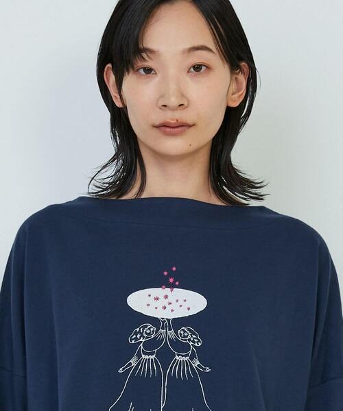 ADIEU TRISTESSE(アデュートリステス)の「星座プリントロングスリーブTシャツ(Tシャツ/カットソー・レディース・ベージュ/ネイビー/オフホワイト・FREE)」の13枚目の写真