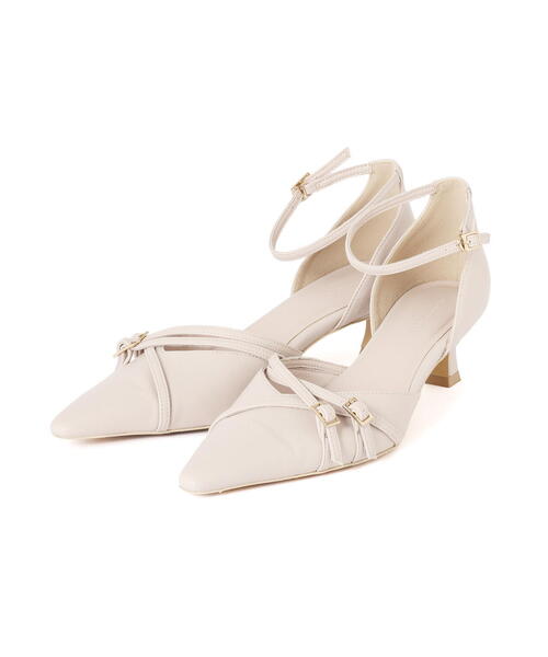 EDIT COLOGNE(エディットコロン)の「ストラップパンプス(パンプス・レディース・ブラック/ブラウン/オフホワイト・23.5cm/23.0cm/24.0cm)」の5枚目の写真