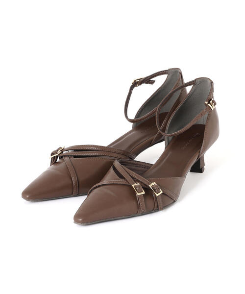 EDIT COLOGNE(エディットコロン)の「ストラップパンプス(パンプス・レディース・ブラック/ブラウン/オフホワイト・23.5cm/23.0cm/24.0cm)」の6枚目の写真