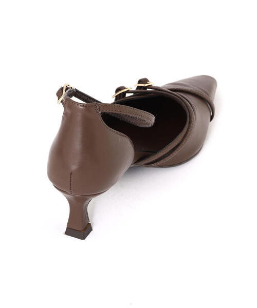 EDIT COLOGNE(エディットコロン)の「ストラップパンプス(パンプス・レディース・ブラック/ブラウン/オフホワイト・23.5cm/23.0cm/24.0cm)」の7枚目の写真