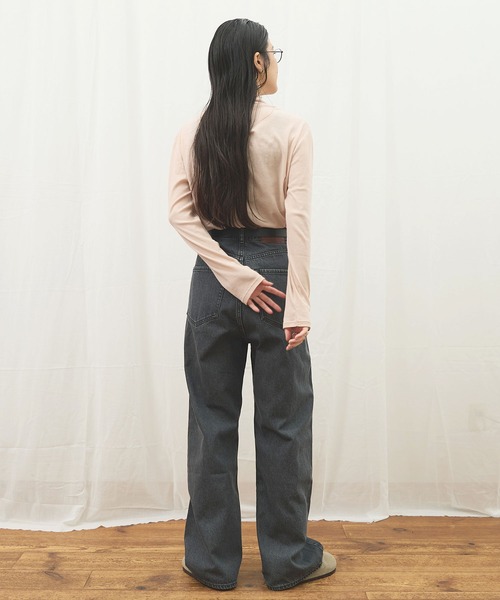 fig Ｌondon（フィグロンドン）の「_MELLOW double turtle（Tシャツ/カットソー・レディース・ピンク/ダークブラウン/ホワイト・FREE）」の21枚目の写真