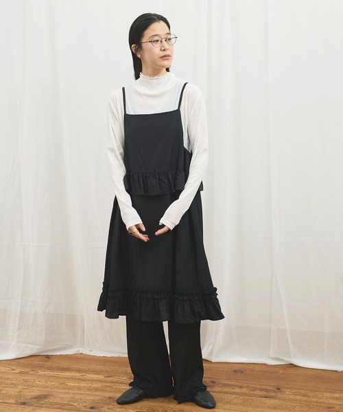 fig Ｌondon（フィグロンドン）の「_MELLOW double turtle（Tシャツ/カットソー・レディース・ピンク/ダークブラウン/ホワイト・FREE）」の15枚目の写真