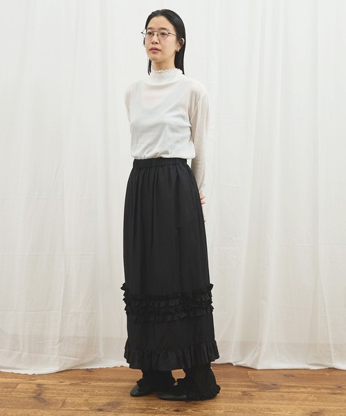 fig Ｌondon（フィグロンドン）の「_MELLOW double turtle（Tシャツ/カットソー・レディース・ピンク/ダークブラウン/ホワイト・FREE）」の18枚目の写真