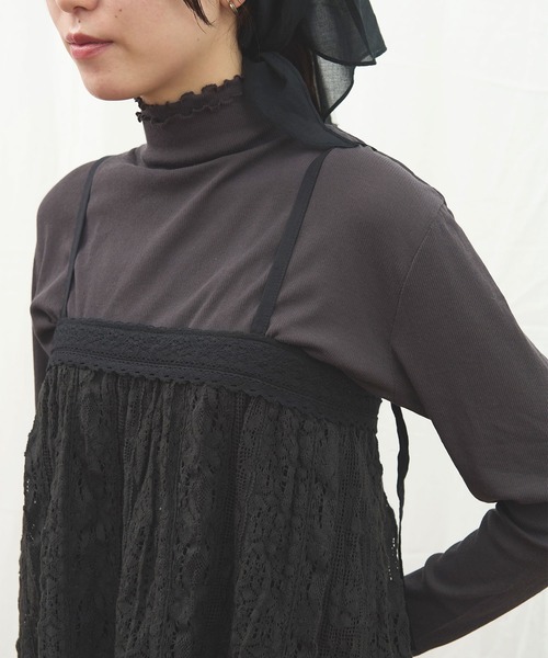 fig Ｌondon（フィグロンドン）の「_MELLOW double turtle（Tシャツ/カットソー・レディース・ピンク/ダークブラウン/ホワイト・FREE）」の11枚目の写真