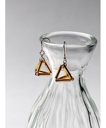 【TOMEI LAB】ヒンメリ風　正四面体　ピアス(MA)