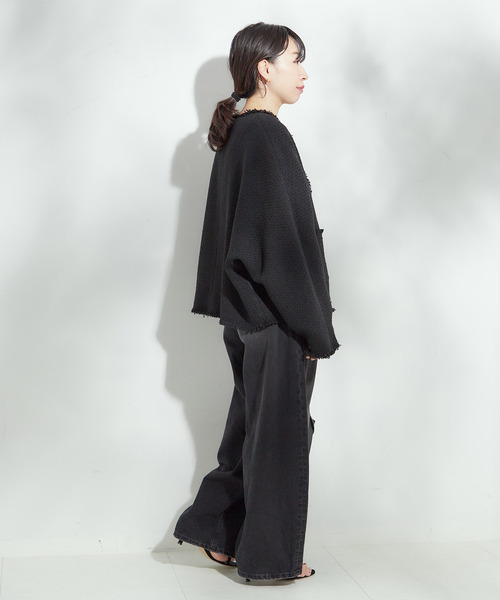 美品JOURNAL STANDARD L'ESSAGE ドルマンジャケット journal standard L'essage ジャケット ノーカラージャケット