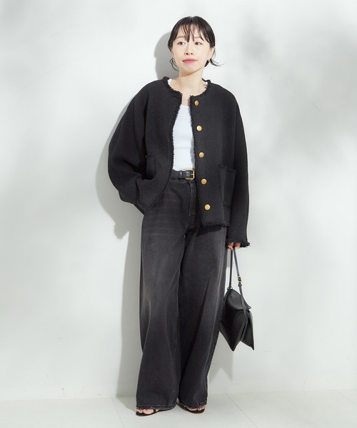 出品10/26まで★ジャーナルスタンダードレサージュ ツイードドルマンジャケット journal standard L'essage（ジャーナルスタンダードレサージュ