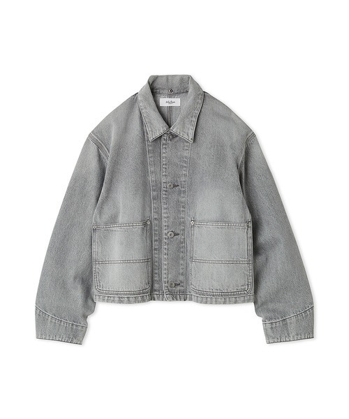 Mila Owen（ミラオーウェン）の「ショート丈デニムカバオール（デニムジャケット・レディース・インディゴブルー/グレー・F）」の17枚目の写真