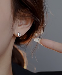 blackdia ocean(ブラックダイヤオーシャン)のblackdia ocean ジルコニアライン カラットピアス(ピアス(両耳用))