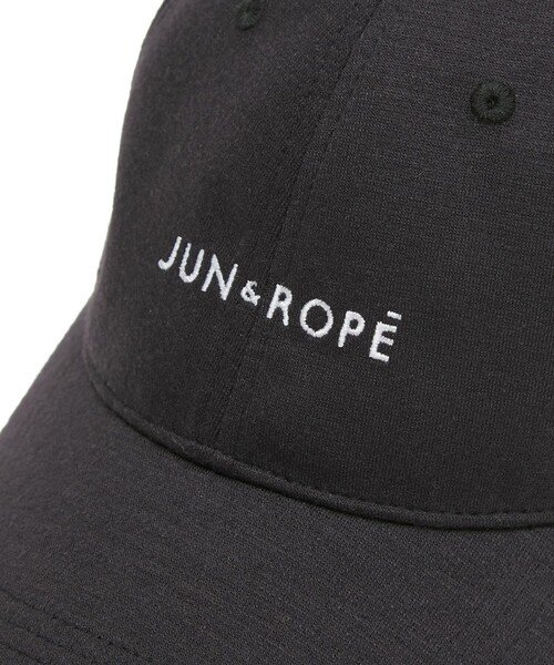 JUN&ROPE'（ジュンアンドロペ）の「ロゴ入りストレッチポンチキャップ（キャップ・レディース・ブラック/ホワイト/ネイビー・FREE）」の10枚目の写真