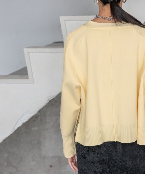 HEREIAM（ヘレイアム）の「【HEREIAM】クロップドカーディガン（カーディガン/ボレロ・レディース・ブラック/イエロー/グレイッシュベージュ・FREE）」の20枚目の写真