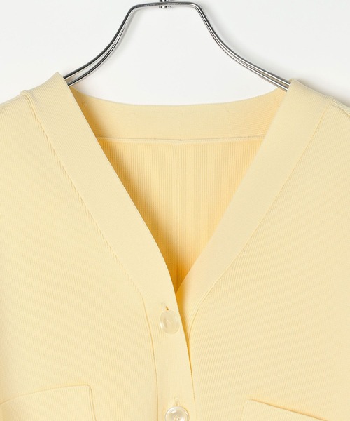 HEREIAM（ヘレイアム）の「【HEREIAM】クロップドカーディガン（カーディガン/ボレロ・レディース・ブラック/イエロー/グレイッシュベージュ・FREE）」の15枚目の写真