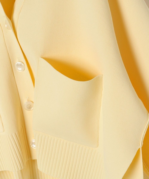 HEREIAM（ヘレイアム）の「【HEREIAM】クロップドカーディガン（カーディガン/ボレロ・レディース・ブラック/イエロー/グレイッシュベージュ・FREE）」の12枚目の写真