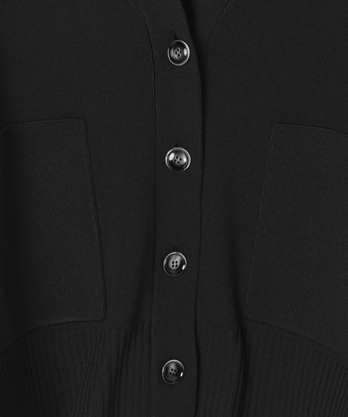 HEREIAM（ヘレイアム）の「【HEREIAM】クロップドカーディガン（カーディガン/ボレロ・レディース・ブラック/イエロー/グレイッシュベージュ・FREE）」の10枚目の写真