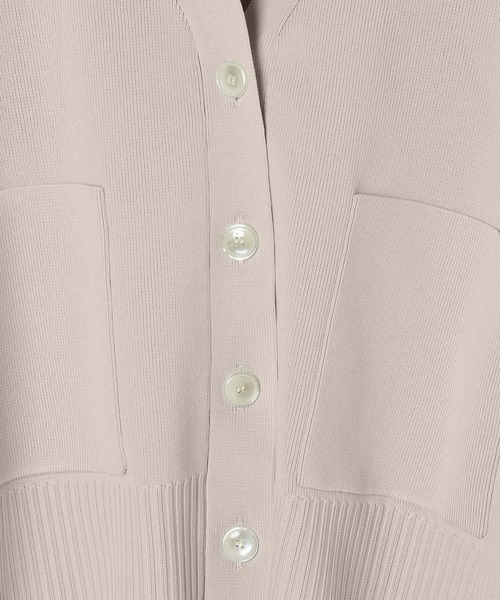 HEREIAM（ヘレイアム）の「【HEREIAM】クロップドカーディガン（カーディガン/ボレロ・レディース・ブラック/イエロー/グレイッシュベージュ・FREE）」の4枚目の写真