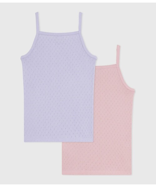 PETIT BATEAU(プチバトー)の「キャミソール2枚組(インナーウェア/肌着・キッズ・その他1・6YEAR/8YEAR/10YEAR/12YEAR)」の2枚目の写真