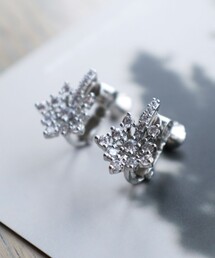 【金属アレルギー対応】スノーフレークピアス/イヤリング