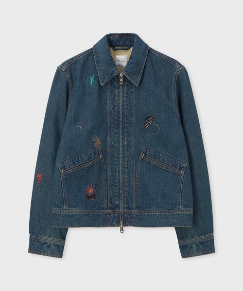 Little Beasts' エンブロイダード デニムジャケット / 253119 693ZE