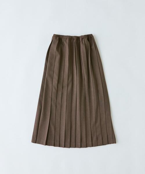 conges payes ADIEU TRISTESSE（コンジェ ペイエ アデュートリステス）の「プリーツスカート（スカート・レディース・ブラウン/チェック・38）」の2枚目の写真