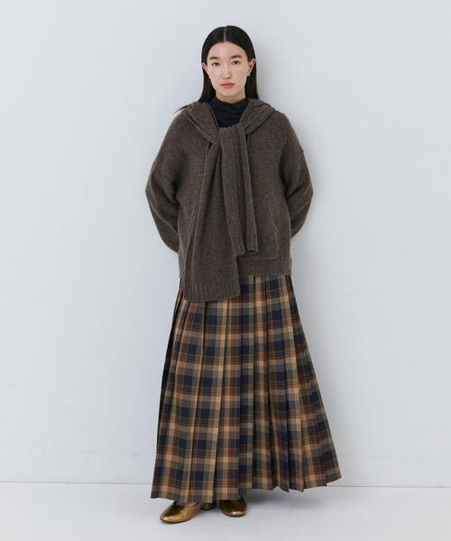 conges payes ADIEU TRISTESSE（コンジェ ペイエ アデュートリステス）の「プリーツスカート（スカート・レディース・ブラウン/チェック・38）」の18枚目の写真