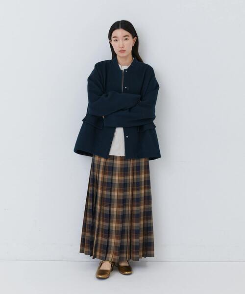 conges payes ADIEU TRISTESSE（コンジェ ペイエ アデュートリステス）の「プリーツスカート（スカート・レディース・ブラウン/チェック・38）」の19枚目の写真
