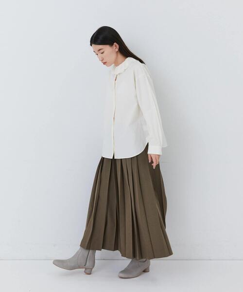 conges payes ADIEU TRISTESSE（コンジェ ペイエ アデュートリステス）の「プリーツスカート（スカート・レディース・ブラウン/チェック・38）」の7枚目の写真